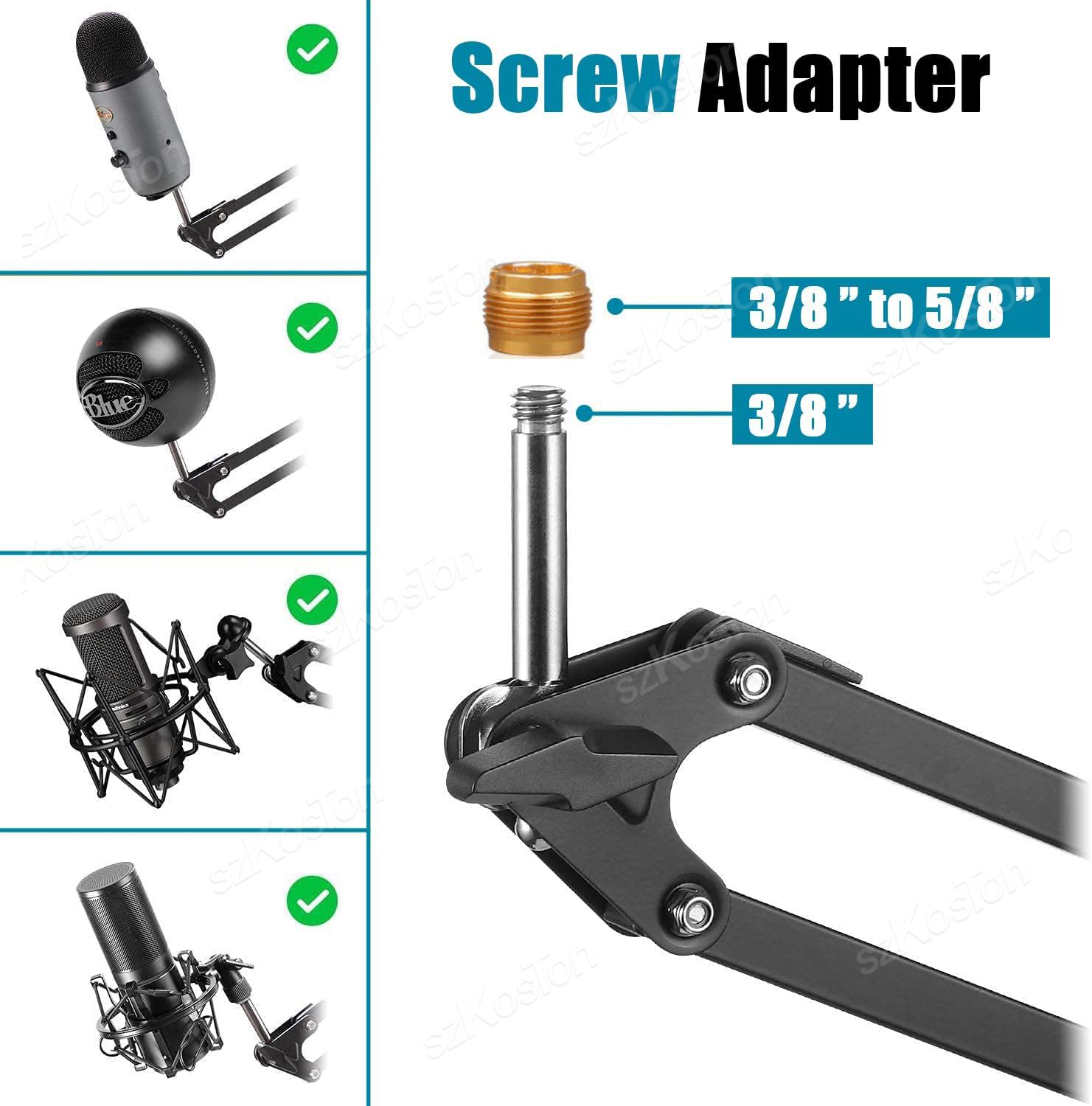 Articulated Arm Microphone Sta - Microphone Arm Boom ulasan dan harga