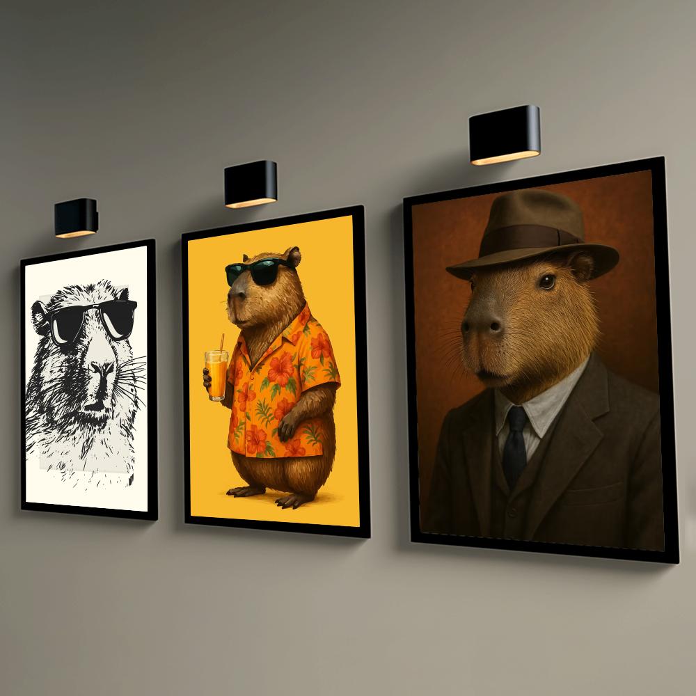 Sunglasses Capybara Print Wall - Esports Gaming Wallpaper ulasan dan harga