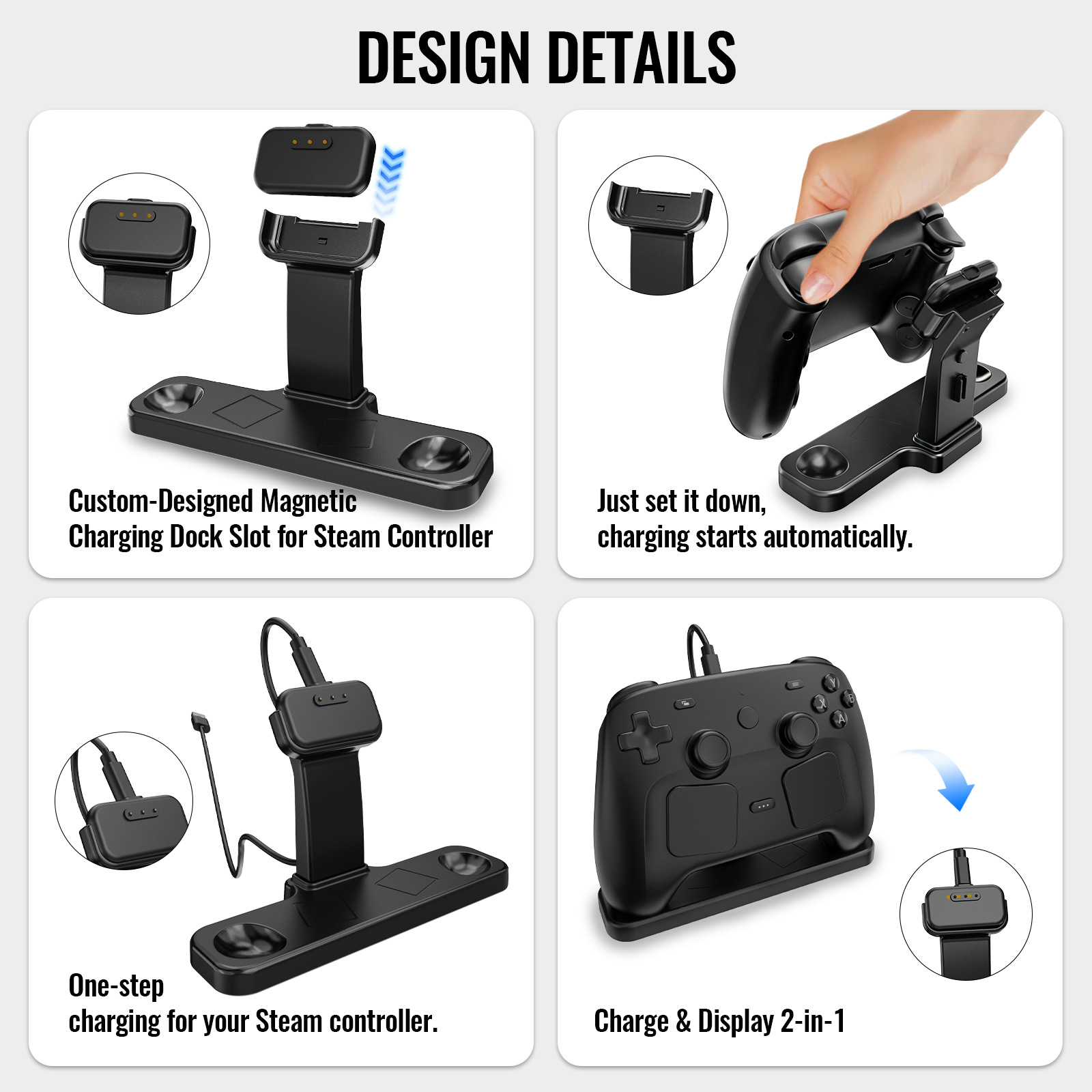 New Magnetic Charging Dock & D - Controller Charging Stand ulasan dan harga