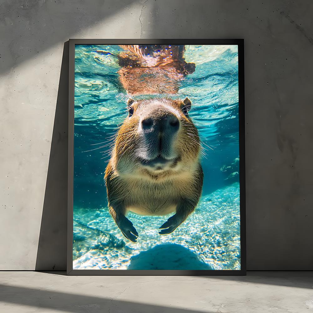 Healing Capybara Poster Art Po - Esports Gaming Wallpaper ulasan dan harga