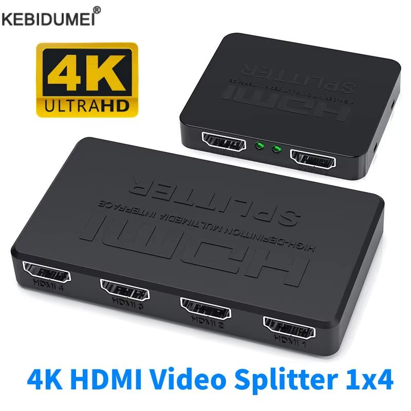 1 in 4 Out HDMI Splitter HD 4K - Esports Gaming Hub ulasan dan harga