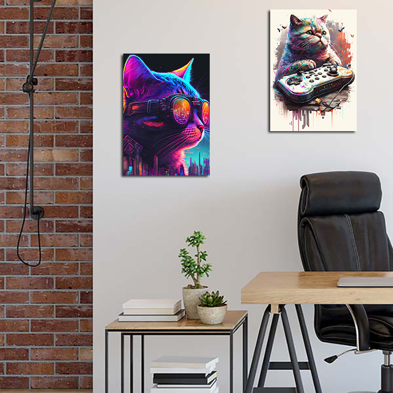 80s Colorful Punk Neon Gamer C - Esports Gaming Wallpaper ulasan dan harga